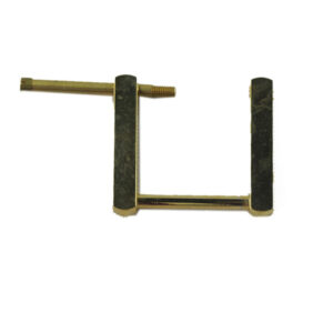Trägerschnalle ATQ.306 für eine Riemenbreite von 25 mm. Eine Seite lässt sich aufschrauben. Ideal auch für Reparaturen. lieferbar in goldfarbig totale Höhe 30 mm