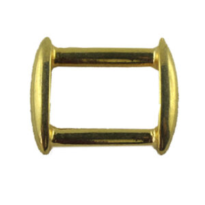 Trägerschnalle ATQ.333 für eine Riemenbreite von 15 mm. Elegant uns hochwertig in einem. lieferbar in goldfarbig totale Höhe 19 mm