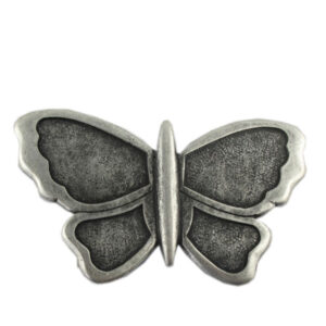 Dekoschnalle / Gurtschnalle FIQ.0008.Schmetterling  für eine Riemenbreite von 40mm. lieferbar in altsilber
