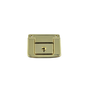 Kofferschloss VS.419 zum anschrauben, mit Schlüssel erhältlich in vernickelt und goldfarbig Grösse 47mm x 66mm