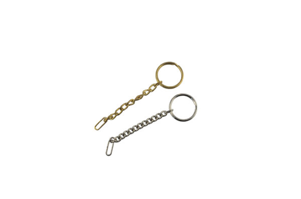 Schlüsselkette KE.517 ca. 10cm lang Schlüsselring-Durchmesser 22mm lieferbar in goldfarbig oder vernickelt