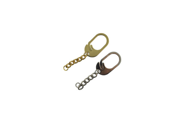 Schlüsselkette MSQ.209 für Anhänger. Gesamtlänge ca. 9cm lieferbar in goldfarbig oder vernickelt