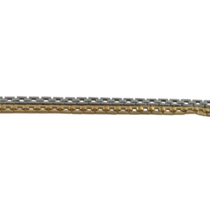 Taschenkette KE.149 lieferbar in goldfarbig oder vernickelt nickelfrei. Hochwertige Taschenträger lässt sich damit herstellen. Gliedgrösse ca. 5mm x 5mm