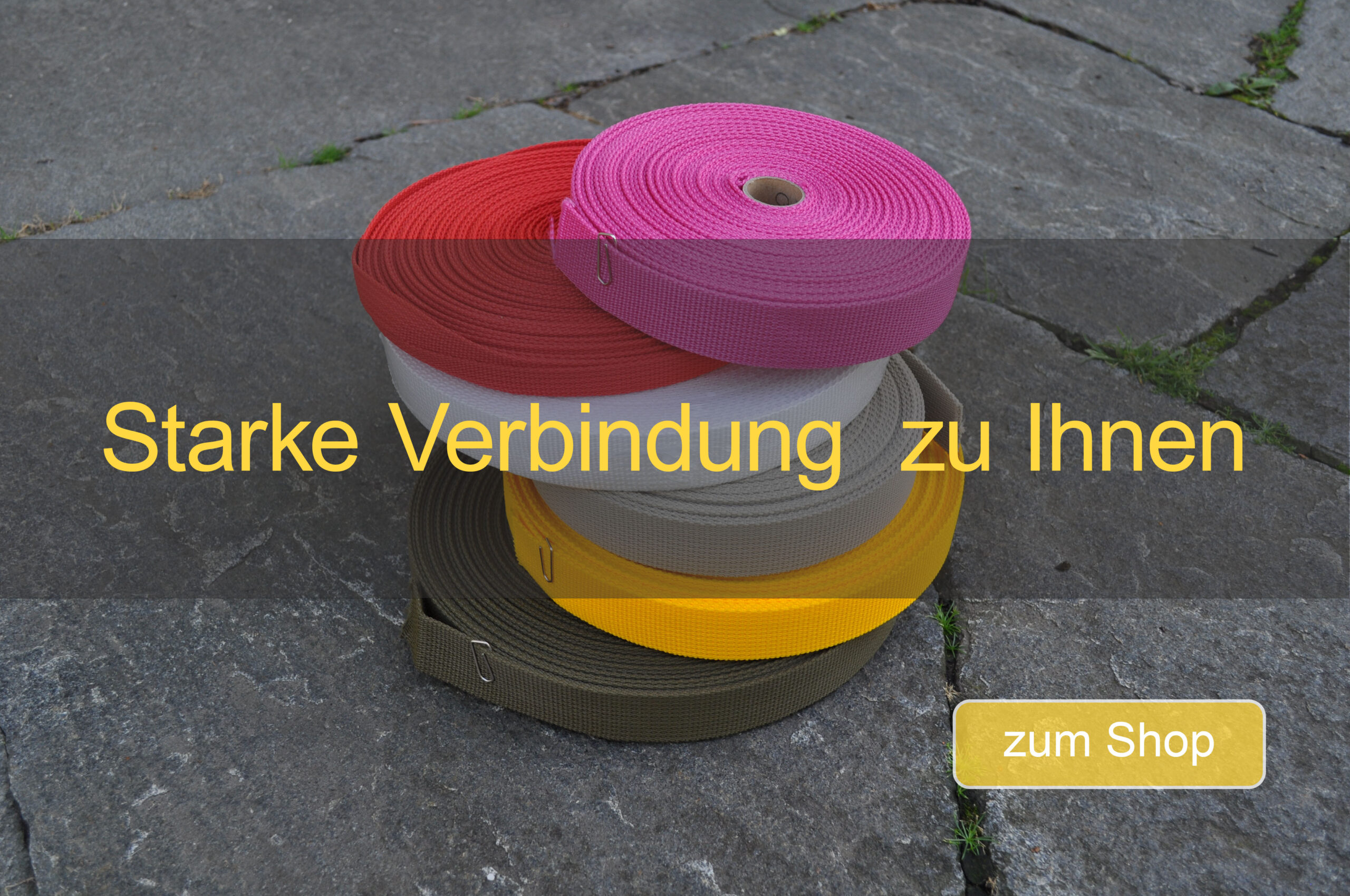Starke Verbindung mit dank unserer Kordeln, Nylon und Polybänder